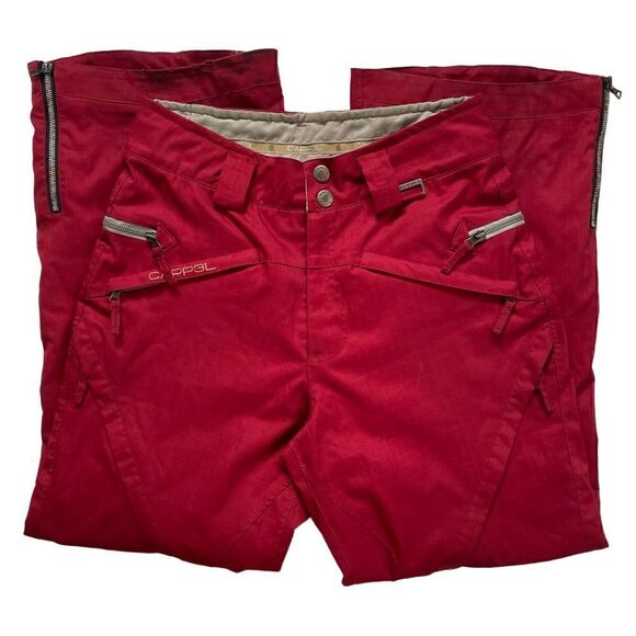 𝅺CAPPEL Calling Snowboard Ski Snowshot Winter Snowpants Red Pants - Picture 2 of 13